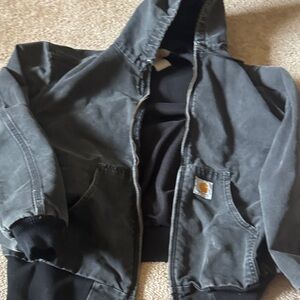 Vintage grail Carhartt jacket coat insulated barn farm work black